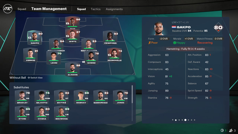 Opstellling fc 27